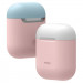 Elago Duo Silicone Case - силиконов калъф за Apple Airpods и Apple Airpods 2 (розов) 2