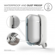 Elago Airpods Waterproof Hang Case - водоустойчив силиконов калъф с карабинер за Apple Airpods (бял) 3