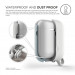 Elago Airpods Waterproof Hang Case - водоустойчив силиконов калъф с карабинер за Apple Airpods (бял) 4