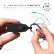 Elago Airpods Waterproof Hang Case - водоустойчив силиконов калъф с карабинер за Apple Airpods (черен) 5