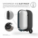 Elago Airpods Waterproof Hang Case - водоустойчив силиконов калъф с карабинер за Apple Airpods (черен) 5