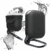 Elago Airpods Waterproof Hang Case - водоустойчив силиконов калъф с карабинер за Apple Airpods (черен) 1