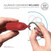 Elago Airpods Waterproof Hang Case - водоустойчив силиконов калъф с карабинер за Apple Airpods (червен) 5