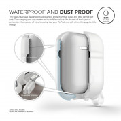 Elago Airpods Waterproof Hang Case - водоустойчив силиконов калъф с карабинер за Apple Airpods (фосфорисциращ) 3