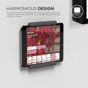 Elago Home Hub Mount - силиконова поставка, прикрепяща се към стената за iPad Pro, iPad Air, iPad и iPad mini (тъмносива) 1