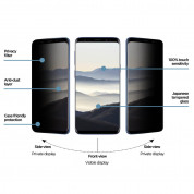 Eiger Privacy 3D Tempered Glass - калено стъклено защитно покритие с извити ръбове и определен ъгъл на виждане за целия дисплея на Samsung Galaxy S9 1