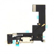 OEM System Connector FlexCable and Audio - резервен захранващ лентов кабел (Lightning), микрофон и модул за звука за iPhone SE (бял)