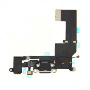 OEM System Connector FlexCable and Audio - резервен захранващ лентов кабел (Lightning), микрофон и модул за звука за iPhone SE (черен)