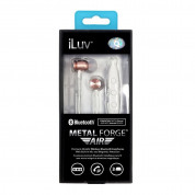 iLuv Metal Forge Air 2 Wireless In-Ear Earphones - безжични спортни блутут слушалки за мобилни устройства (розово злато) 4