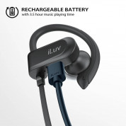 iLuv FitActive Jet 3 Wireless In-Ear Earphones - безжични спортни блутут слушалки за мобилни устройства (черен) 3