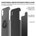 iLuv Metal Forge Ring Case -  поликарбонатов кейс с пръстен против изпускане за iPhone XS, iPhone X (сив) 6