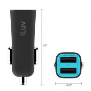 iLuv MobiSeal2 Car Charger - зарядно за кола с два USB изхода за зареждане на мобилни устройства 3