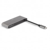 Moshi USB-C Multimedia Adapter - адаптер за свързване от USB-C към HDMI 4K, SD card reader, 2 x USB-A (тъмносив) 1