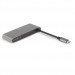 Moshi USB-C Multimedia Adapter - адаптер за свързване от USB-C към HDMI 4K, SD card reader, 2 x USB-A (тъмносив) 2