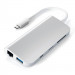 Satechi USB-C Multimedia Adapter - мултифункционален хъб за свързване на допълнителна периферия за MacBook Pro (сребрист) 2