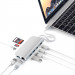 Satechi USB-C Multimedia Adapter - мултифункционален хъб за свързване на допълнителна периферия за MacBook Pro (сребрист) 4
