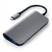 Satechi USB-C Multimedia Adapter - мултифункционален хъб за свързване на допълнителна периферия за MacBook Pro (тъмносив) 2