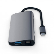 Satechi USB-C Multimedia Adapter - мултифункционален хъб за свързване на допълнителна периферия за MacBook Pro (тъмносив) 4