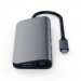 Satechi USB-C Multimedia Adapter - мултифункционален хъб за свързване на допълнителна периферия за MacBook Pro (тъмносив) 5