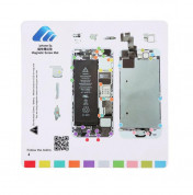 Magnetic iPhone 5S Screw Mat - магнитна дъска за организиране на ремонта на iPhone 5S 