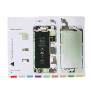 Magnetic iPhone 6 Plus Screw Mat - магнитна дъска за организиране на ремонта на iPhone 6 Plus 