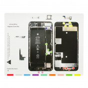 Magnetic iPhone 8 Plus Screw Mat - магнитна дъска за организиране на ремонта на iPhone 8 Plus 
