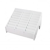 Multifunctional Mobile Phone Repair Tool Box Wooden Storage Box (24 slots) (white)
