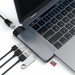 Satechi USB-C Pro USB Hub HDMI 4K & Ethernet - мултифункционален хъб за свързване на допълнителна периферия за MacBook Pro (тъмносив) 3
