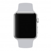 Apple Sport Band S/M & M/L - оригинална силиконова каишка за Apple Watch 42мм, 44мм (бледосив) (Apple Box) 2