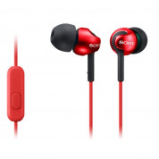 Sony MDR-EX110АP In-Ear Headphones - слушалки с микрофон за мобилни устройства (червен)