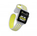 Apple Watch Nike+ Sport Band - оригинална силиконова каишка за Apple Watch 38мм, 40мм (сив-жълт) (reconditioned) (Apple Box) 2
