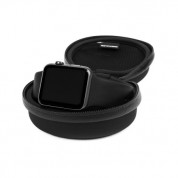 Incase Watch Travel Case - кожен калъф за пренасяне на Apple Watch и Apple Magnetic Charging Cable 2