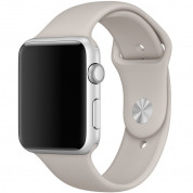 Apple Sport Band S/M & M/L - оригинална силиконова каишка за Apple Watch 42мм, 44мм (сив) (reconditioned) (Apple Box) 2
