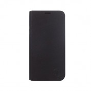 JT Berlin Folio Case - хоризонтален кожен (веган кожа) калъф тип портфейл за Sony Xperia XZ2 (черен)