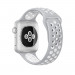 Apple Watch Nike+ Sport Band - оригинална силиконова каишка за Apple Watch 38мм, 40мм (сив-бял) (reconditioned) (Apple Box) 1