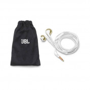 JBL T205 Earbud Headphones (white/gold) 4