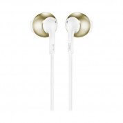 JBL T205 Earbud Headphones (white/gold) 2