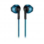 JBL Tune T205 Wireless Earbud Headphones - безжични слушалки с микрофон за мобилни устройства (черен-син) 1