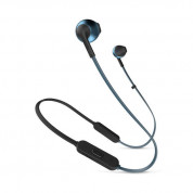 JBL Tune T205 Wireless Earbud Headphones - безжични слушалки с микрофон за мобилни устройства (черен-син)