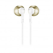 JBL Tune T205 Wireless Earbud Headphones (white-gold) 3
