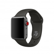 Apple Sport Band S/M & M/L - оригинална силиконова каишка за Apple Watch 42мм, 44мм (тъмносив) (reconditioned) (Apple Box)