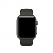 Apple Sport Band S/M & M/L - оригинална силиконова каишка за Apple Watch 42мм, 44мм (тъмносив) (reconditioned) (Apple Box) 2
