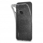 Spigen Liquid Crystal Glitter Case - тънък качествен термополиуретанов кейс за Huawei P20 Lite (прозрачен)  4