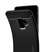 Spigen Rugged Armor - термополиуретанов кейс с висока степен на защита за Samsung Galaxy S9 (черен) 1