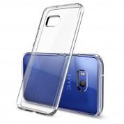Spigen Liquid Crystal Case - тънък качествен термополиуретанов кейс за HTC U11 (прозрачен)  2