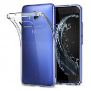 Spigen Liquid Crystal Case - тънък качествен термополиуретанов кейс за HTC U11 (прозрачен)  5