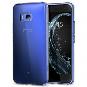Spigen Liquid Crystal Case - тънък качествен термополиуретанов кейс за HTC U11 (прозрачен) 