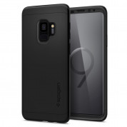 Spigen Thin Fit 360 case and full cover glass protector for Samsung Galaxy S9 (matte black)