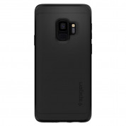 Spigen Thin Fit 360 case and full cover glass protector for Samsung Galaxy S9 (matte black) 2
