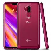Verus Crystal Bumper Case - хибриден удароустойчив кейс за LG G7 (розов-прозрачен) 1